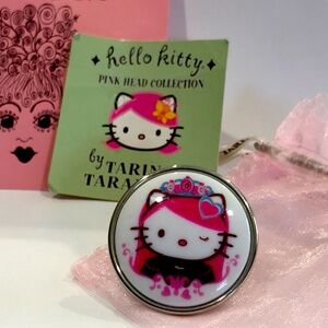 Tarina Tarantino Hello Kitty Pink Head Ring